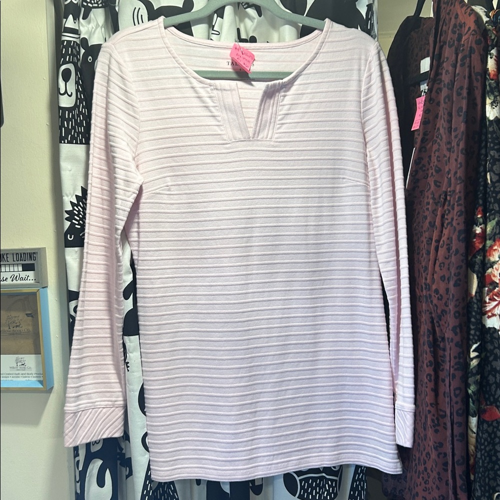 Talbots Pink Cotton Top S